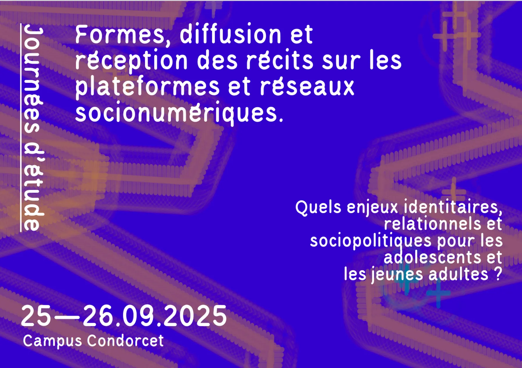 Affiche des journées d'étude du CEMTI se tenant du 25 au 26 septembre 2026 au Campus Condorcet